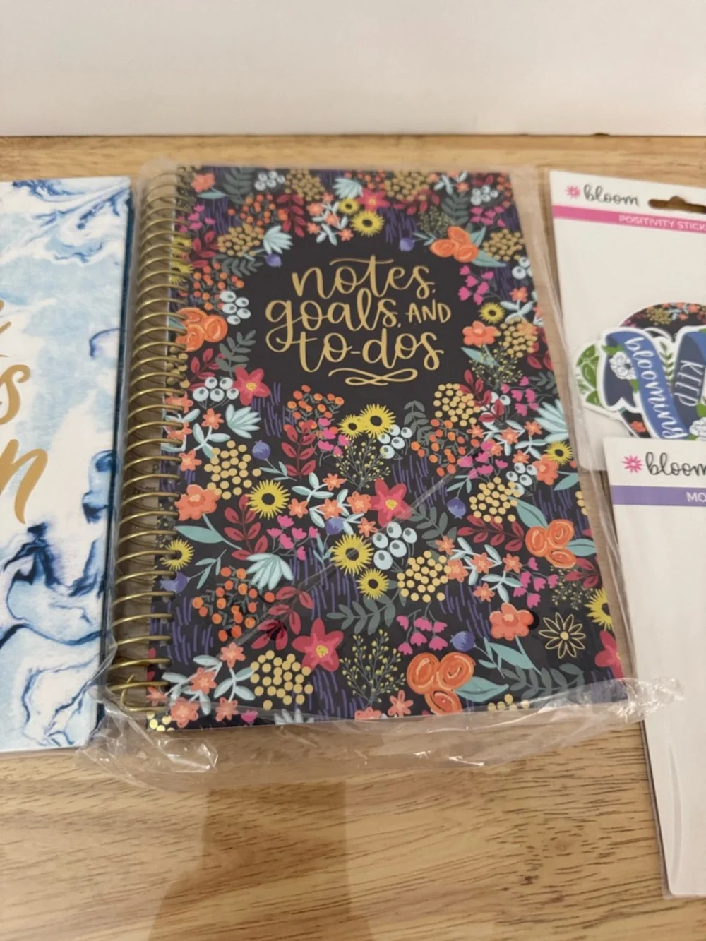 Bloom Floral Notes, Goals & To-Dos Spiral Notebook - Multicolor
